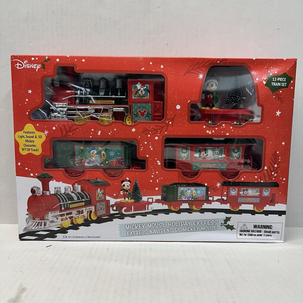 Disney mickey mouse holiday express train set.‎